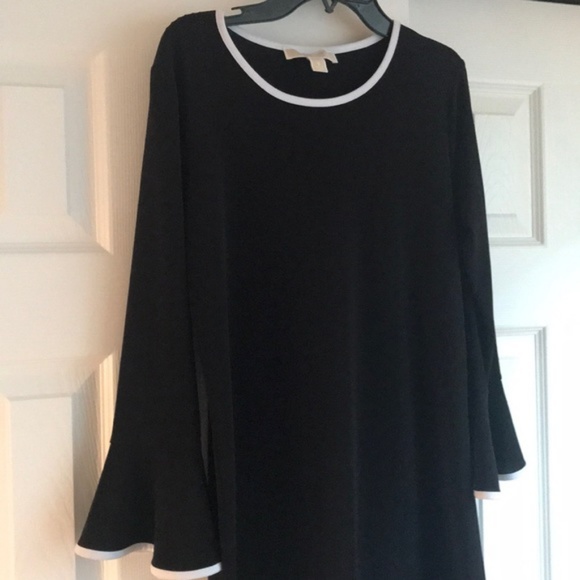 MICHAEL Michael Kors Solid Flounce Dress - Picture 3 of 8